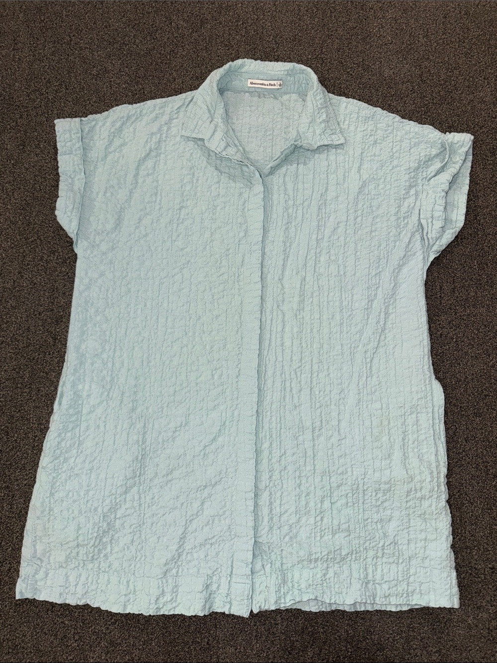 Abercrombie & Fitch Crinkled Button-Down Shirt